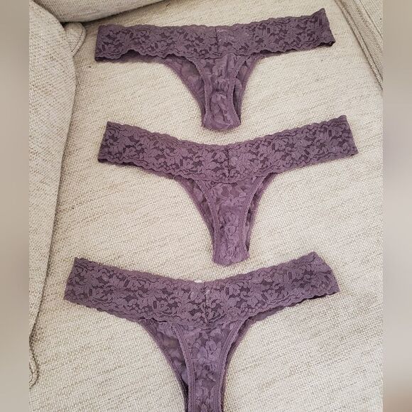 HANKY PANKY SIGNATURE LACE LOW RISE THONG 3pack - Picture 6 of 11